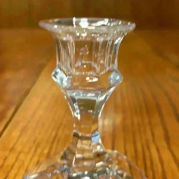 3 Vintage Crystal Candle Stick Holders Perfect For Holidays/Christmas/Home Decor - Picture 4 of 9